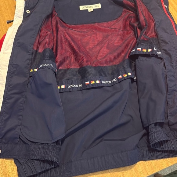 Men’s London Fog  Nautical Windbreaker Jacket size XXL - Picture 5 of 11